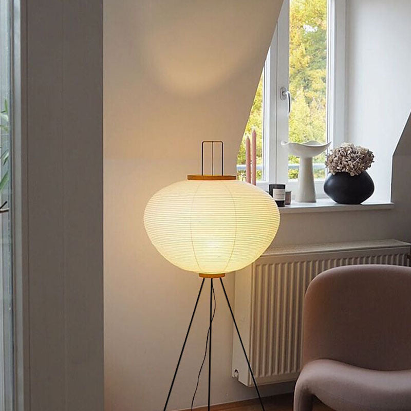 Illuminate Your Space with Timeless Elegance: The Akari 10A Rice Paper Floor Lamp