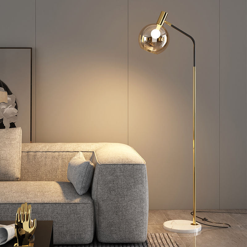 Enhancing Ambiance with Amber Glass Floor Lamps