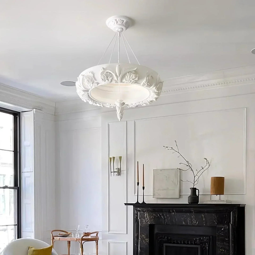 White Plaster Chandelier: The Timeless Elegance That Softens Every Space