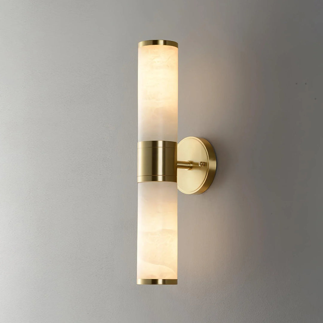 Elegance Meets Functionality: The Brass Marble Wall Lamp