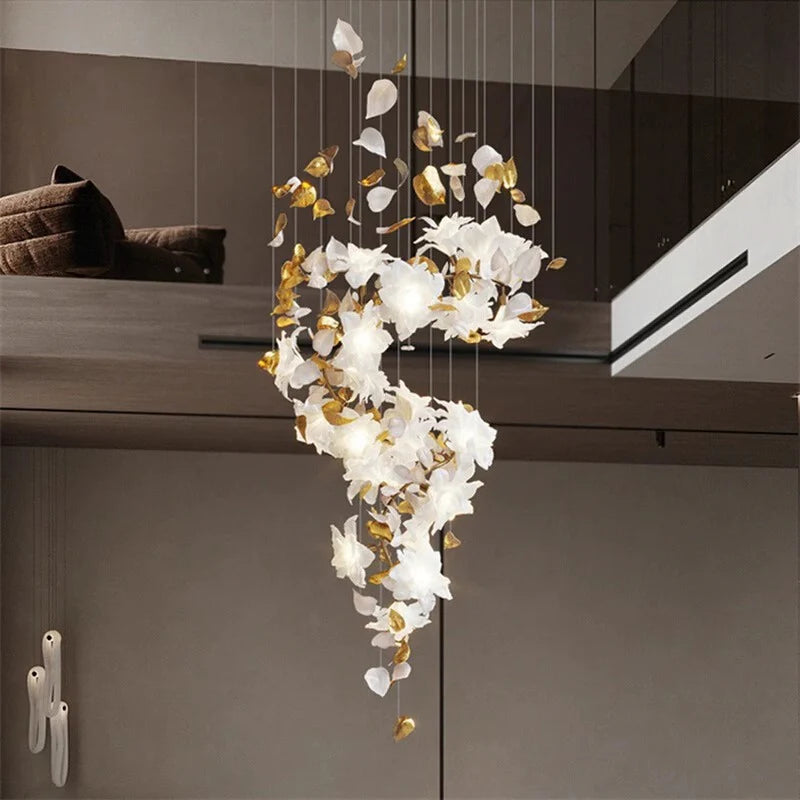 Fluttering Flowers Chandelier: A Blend of Elegance and Functionality