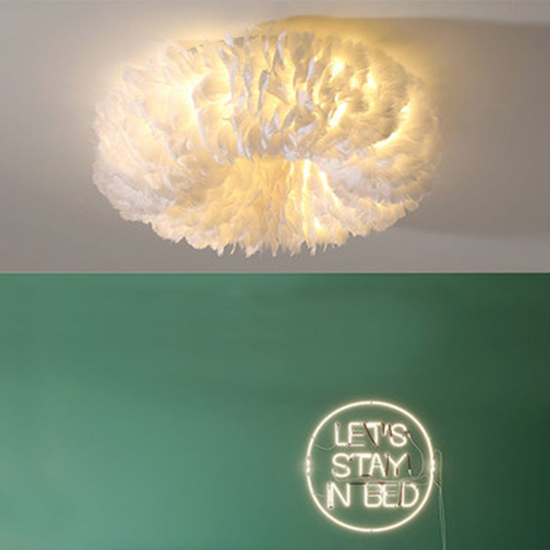 Nordic Feather Ceiling Light: The Perfect Fusion of Lightness and Art for a Cozy Home Ambience