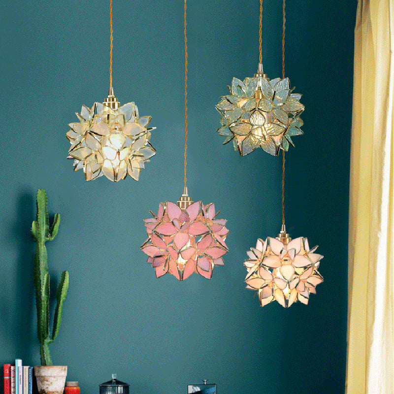 Exploring Natural Beauty: Dahlia Flower Pendant Lamp