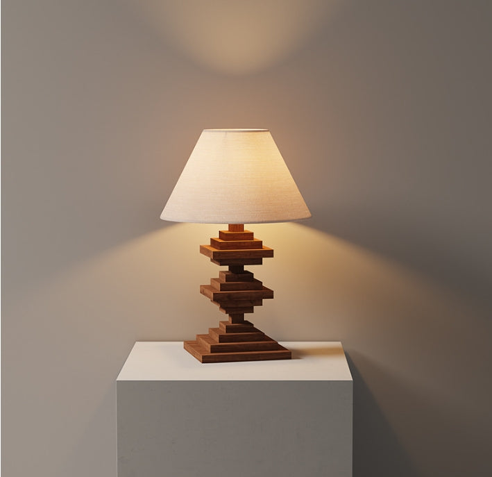 Illuminate Your Space with the Dekoorlight Wooden Tower Lamp