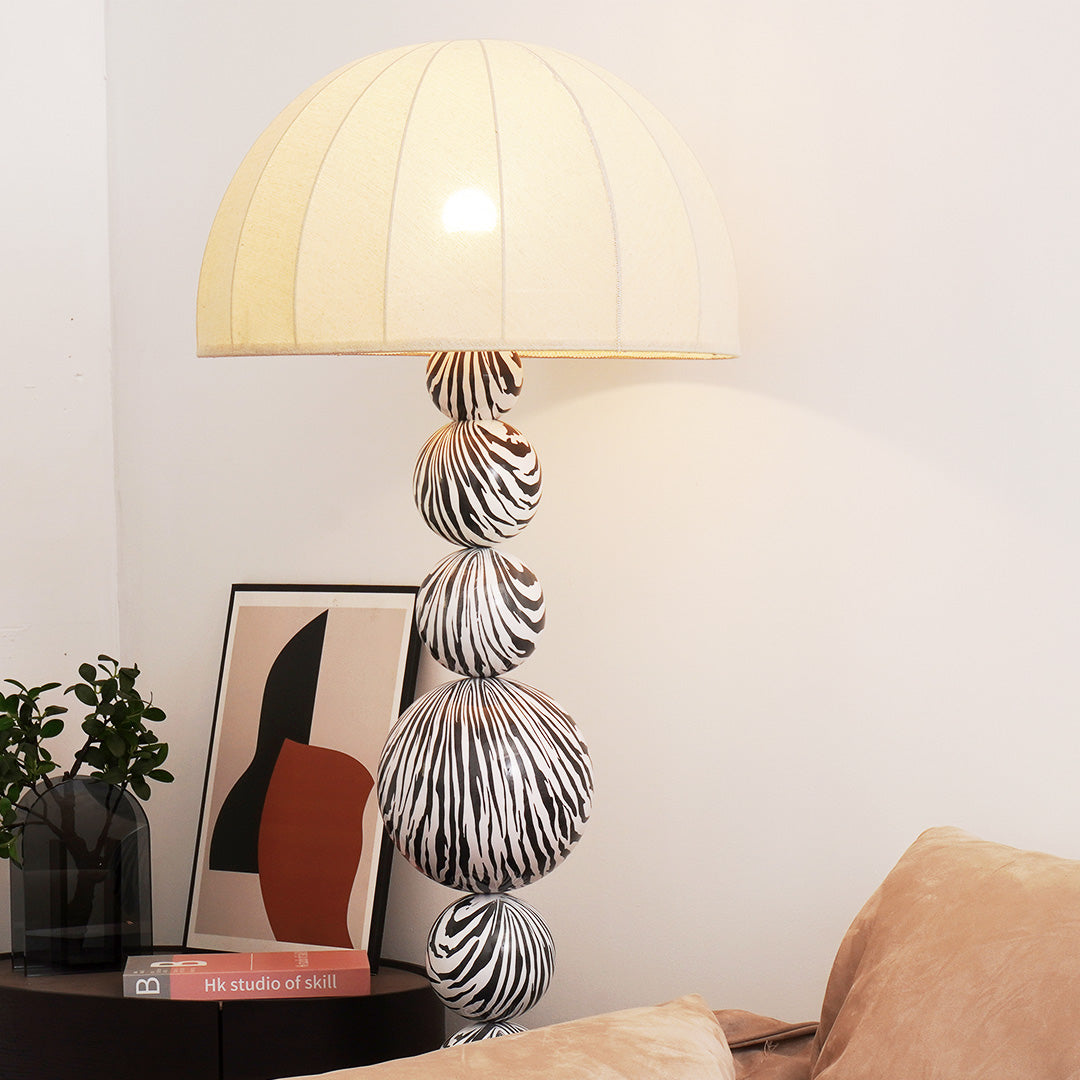 Zebra Art Floor Lamp  - Essence of Modern Design