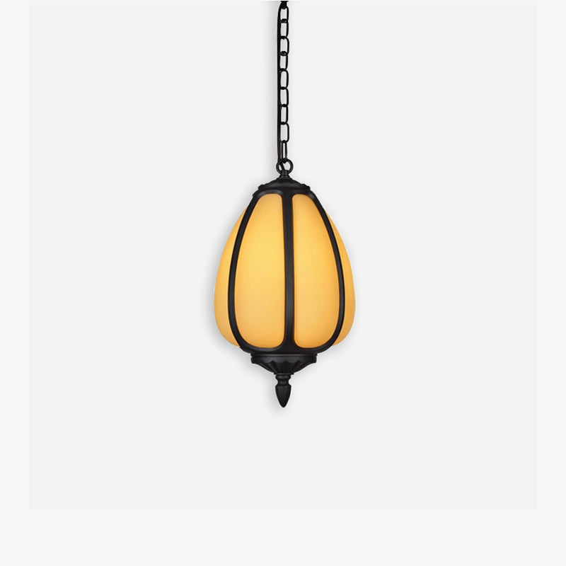 Vintage Pumpkin Pendant Lamp