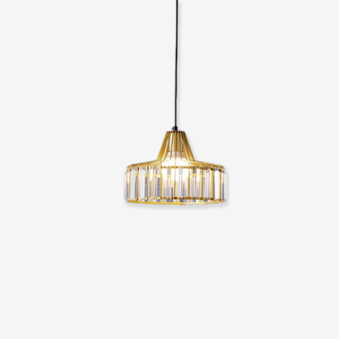 Kristallen trommel hanglamp