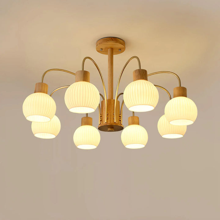 Lustre en bois Donnelly