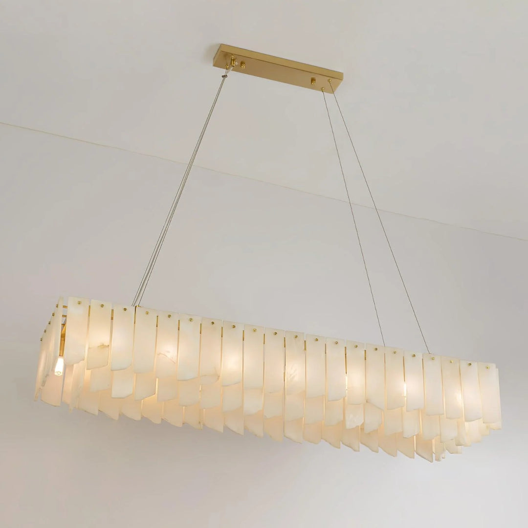 Alabaster Cascade Tiered Chandelier 15