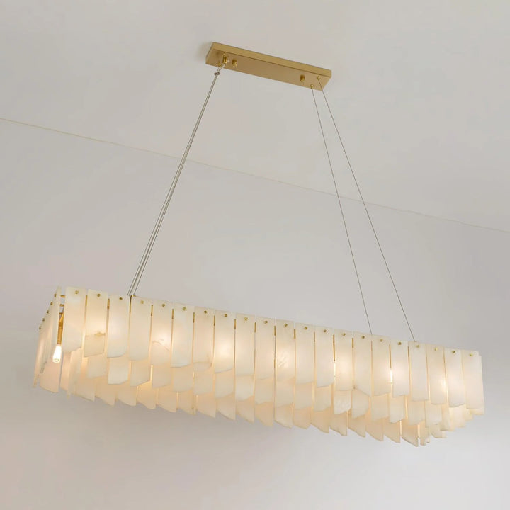 Alabaster Cascade Tiered Chandelier 15