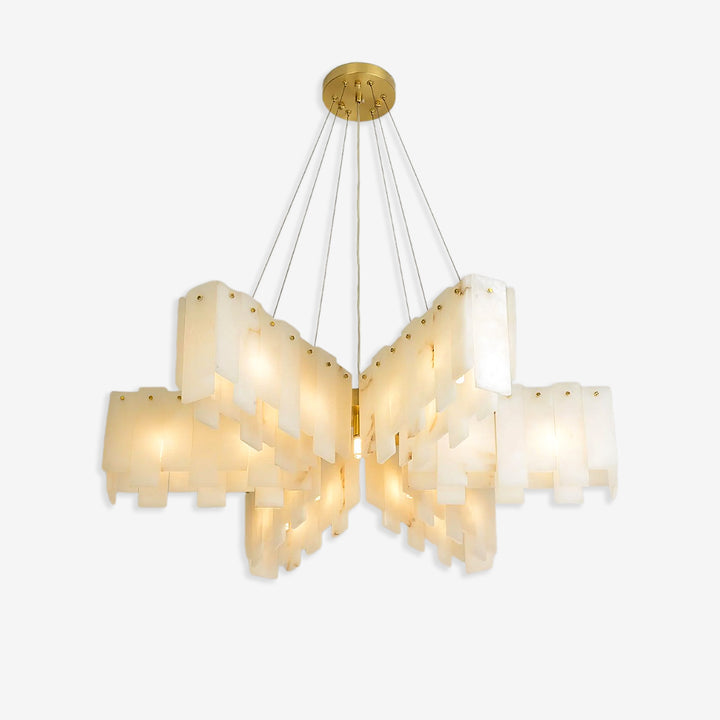 Alabaster Cascade Tiered Chandelier 8