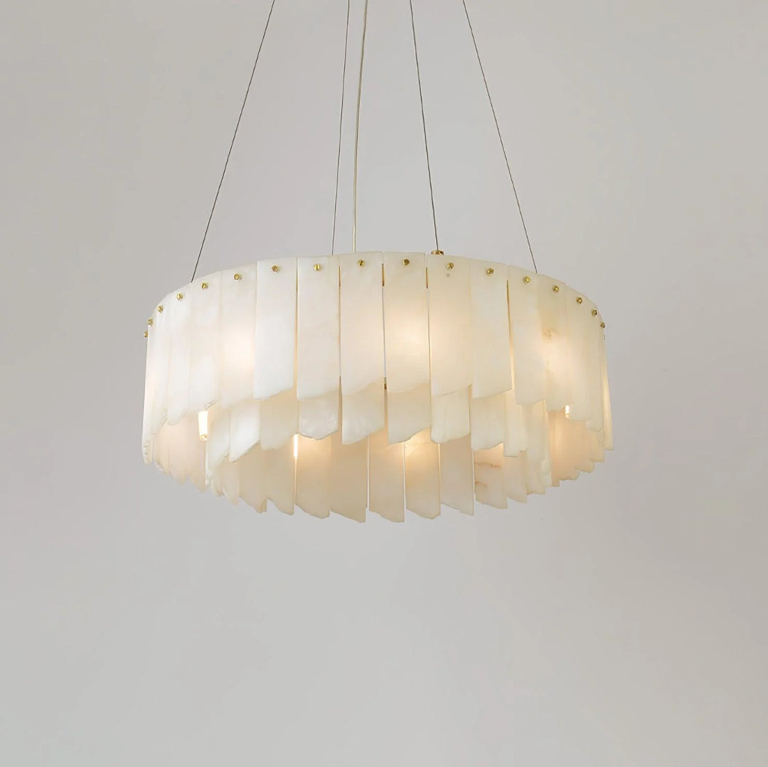 Alabaster Cascade Tiered Chandelier 9