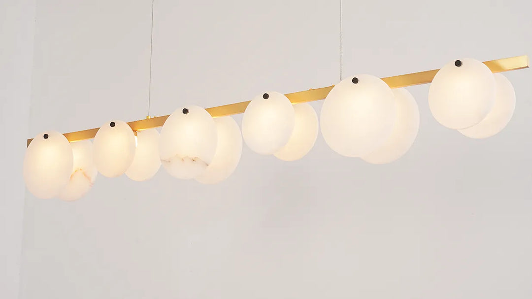 Alabaster Dining Room Chandelier New 14