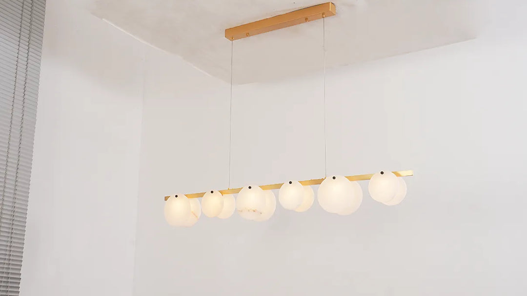 Alabaster Dining Room Chandelier New 15
