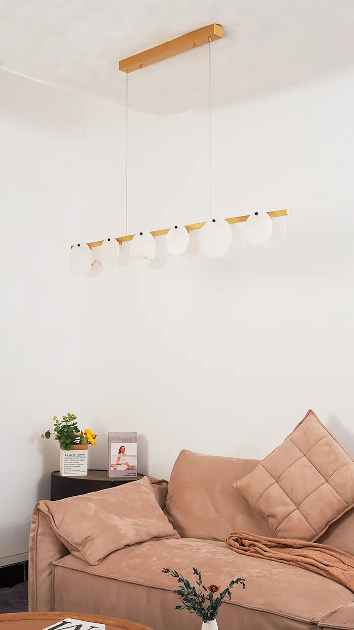 Alabaster Dining Room Chandelier New 3