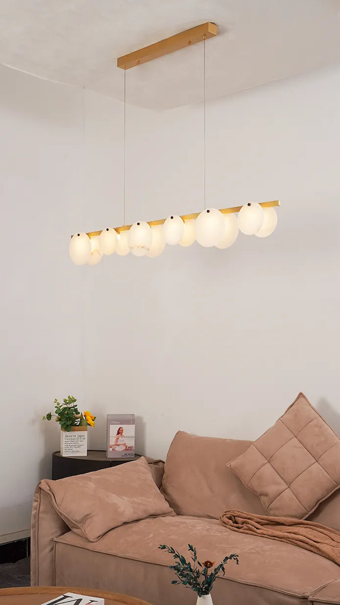 Alabaster Dining Room Chandelier New 4