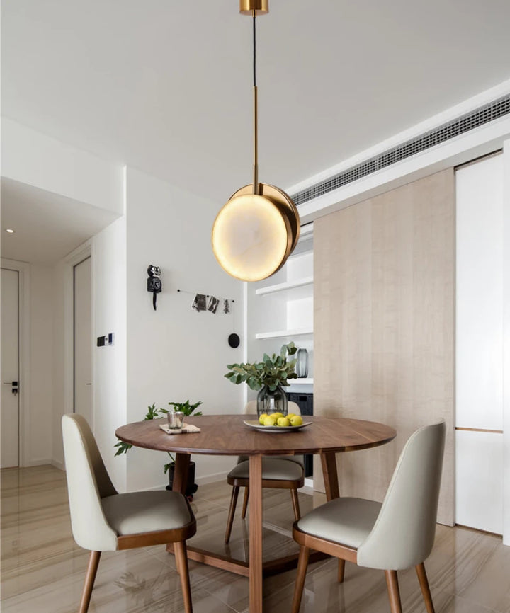 Alabaster Round Pendant Lamp