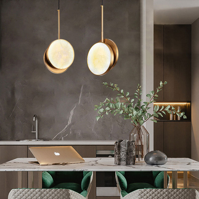 Alabaster Round Pendant Lamp