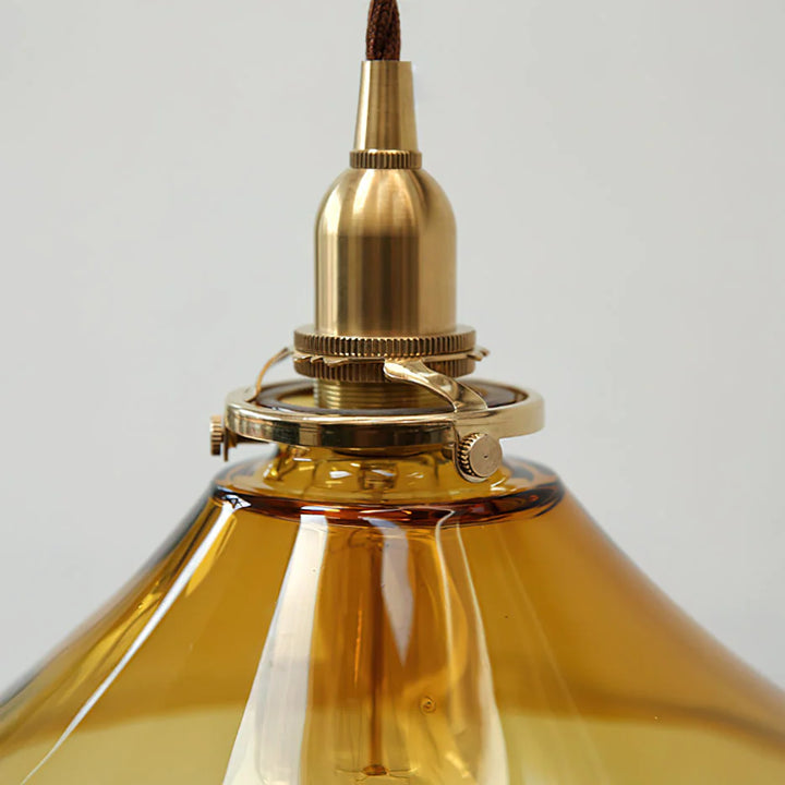 Amber Glass Pendant Light 6