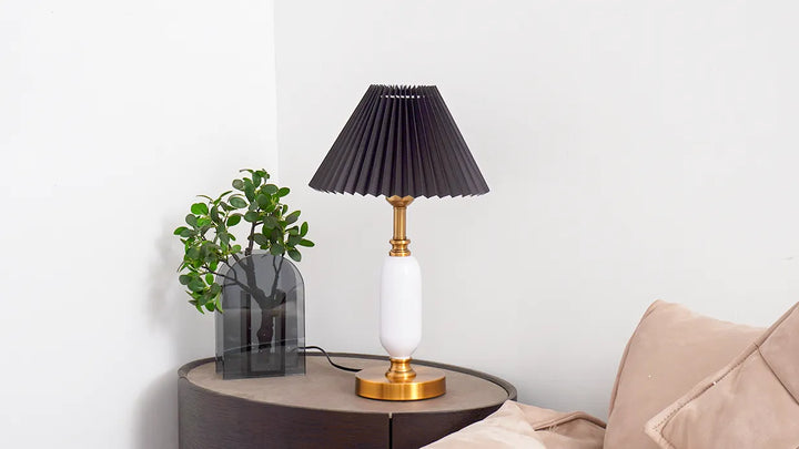 American-Style Pleated Table Lamp New 1