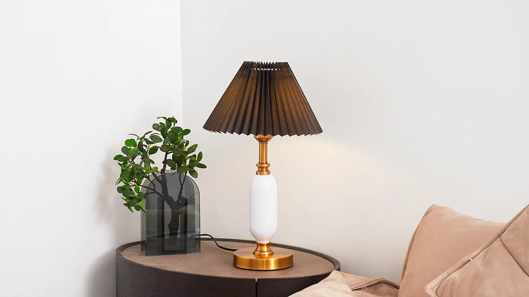 American-Style Pleated Table Lamp New 2
