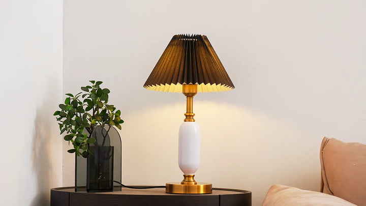 American-Style Pleated Table Lamp New 5