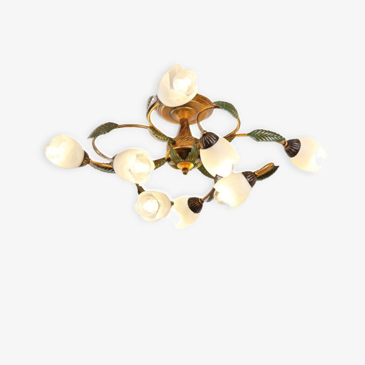 Americanstyle Flower Ceiling Lamp_1