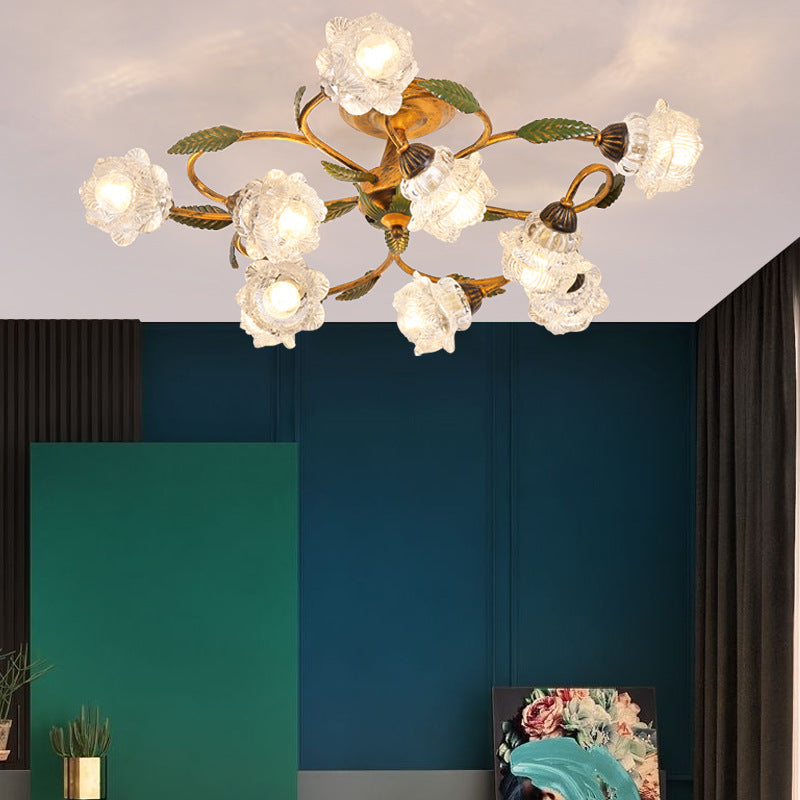 Americanstyle Flower Ceiling Lamp_11