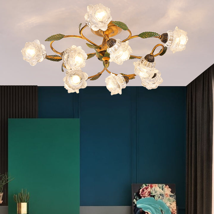 Americanstyle Flower Ceiling Lamp_11