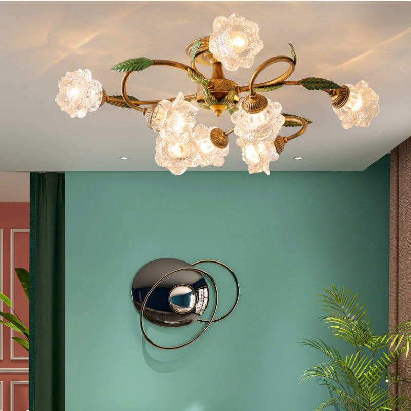 Americanstyle Flower Ceiling Lamp_3