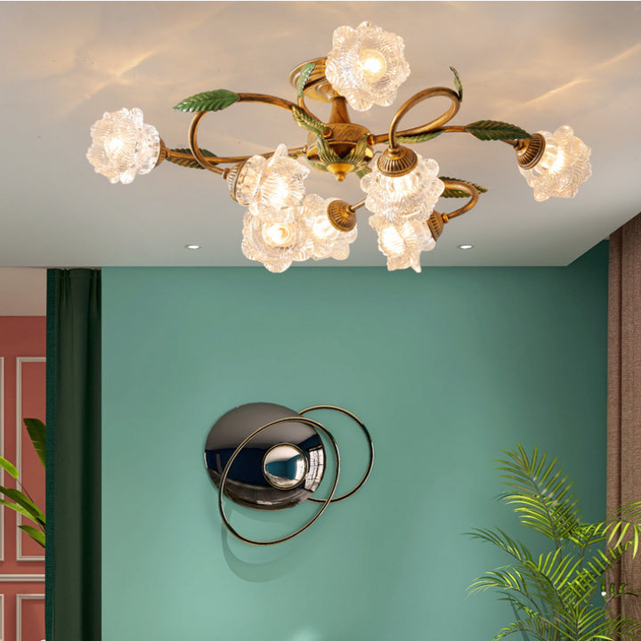 Americanstyle Flower Ceiling Lamp_3