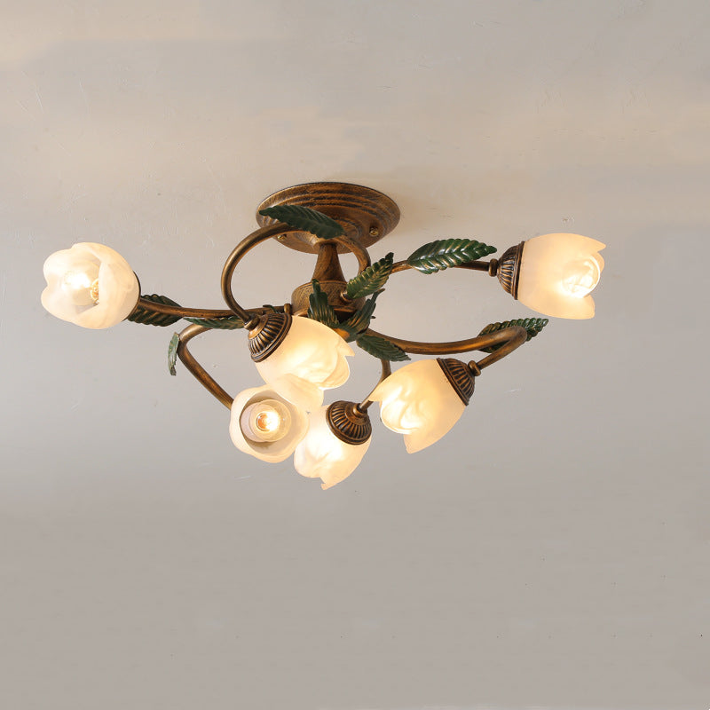 Americanstyle Flower Ceiling Lamp_A1