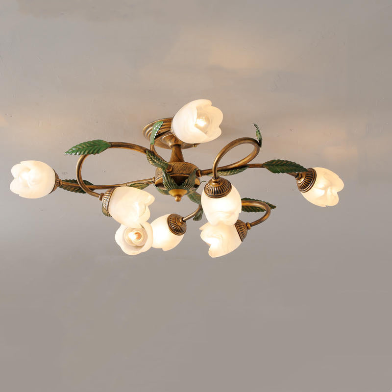 Americanstyle Flower Ceiling Lamp_A2