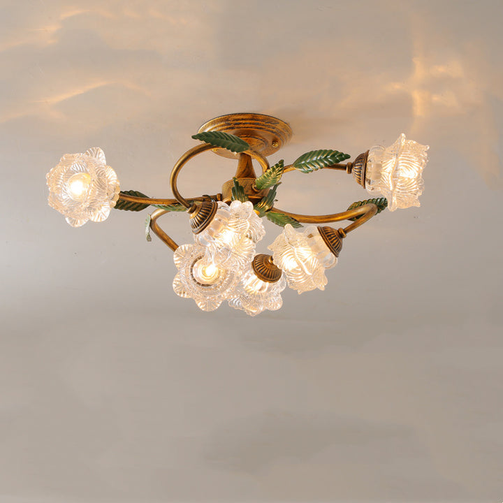 Americanstyle Flower Ceiling Lamp_A3
