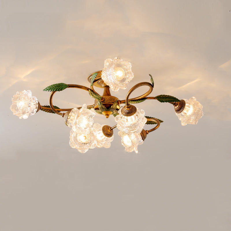 Americanstyle Flower Ceiling Lamp_A4