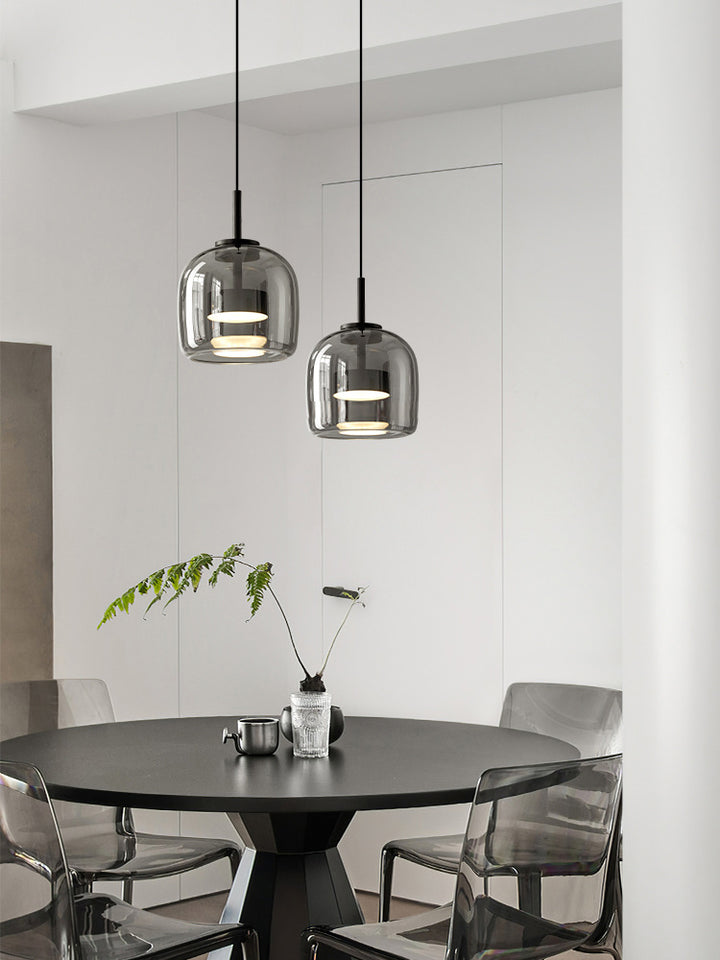 Amos Smoke Gray Chandelier 2