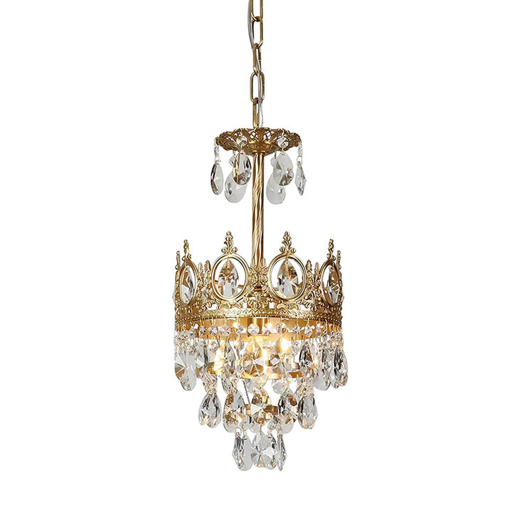 Antique Crown Crystal Chandelier 1