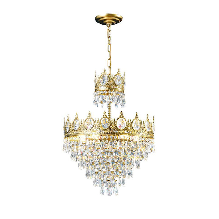 Antique Crown Crystal Chandelier 2