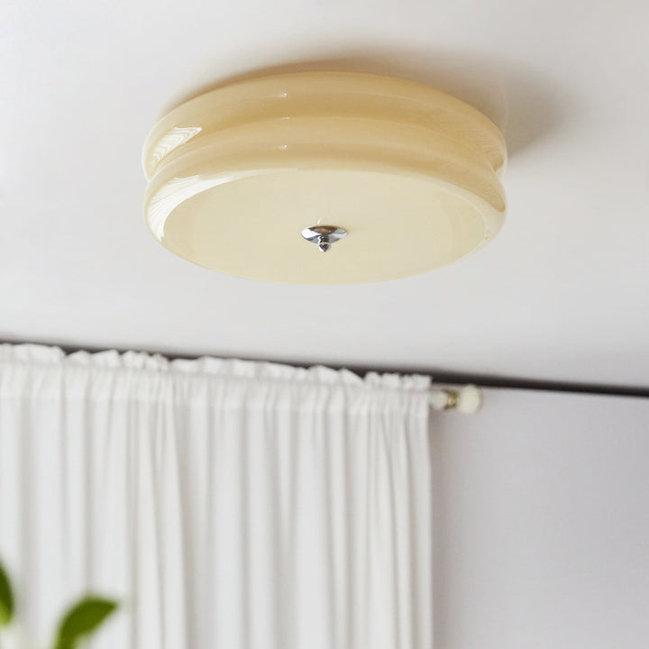 Art Deco Cream Ceiling Light 2