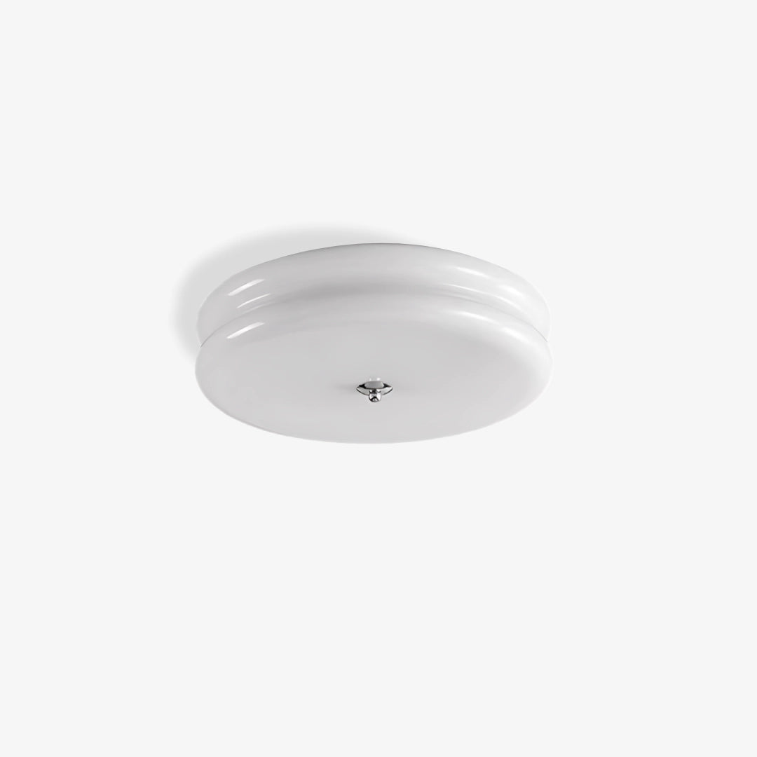 Art Deco Cream Ceiling Light White