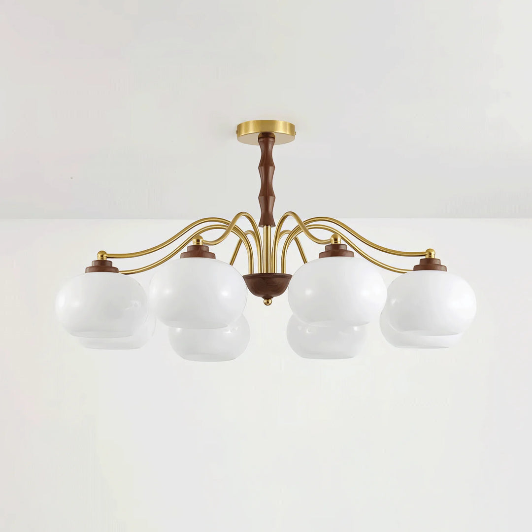 Art Deco Persimmon Chandelier 10