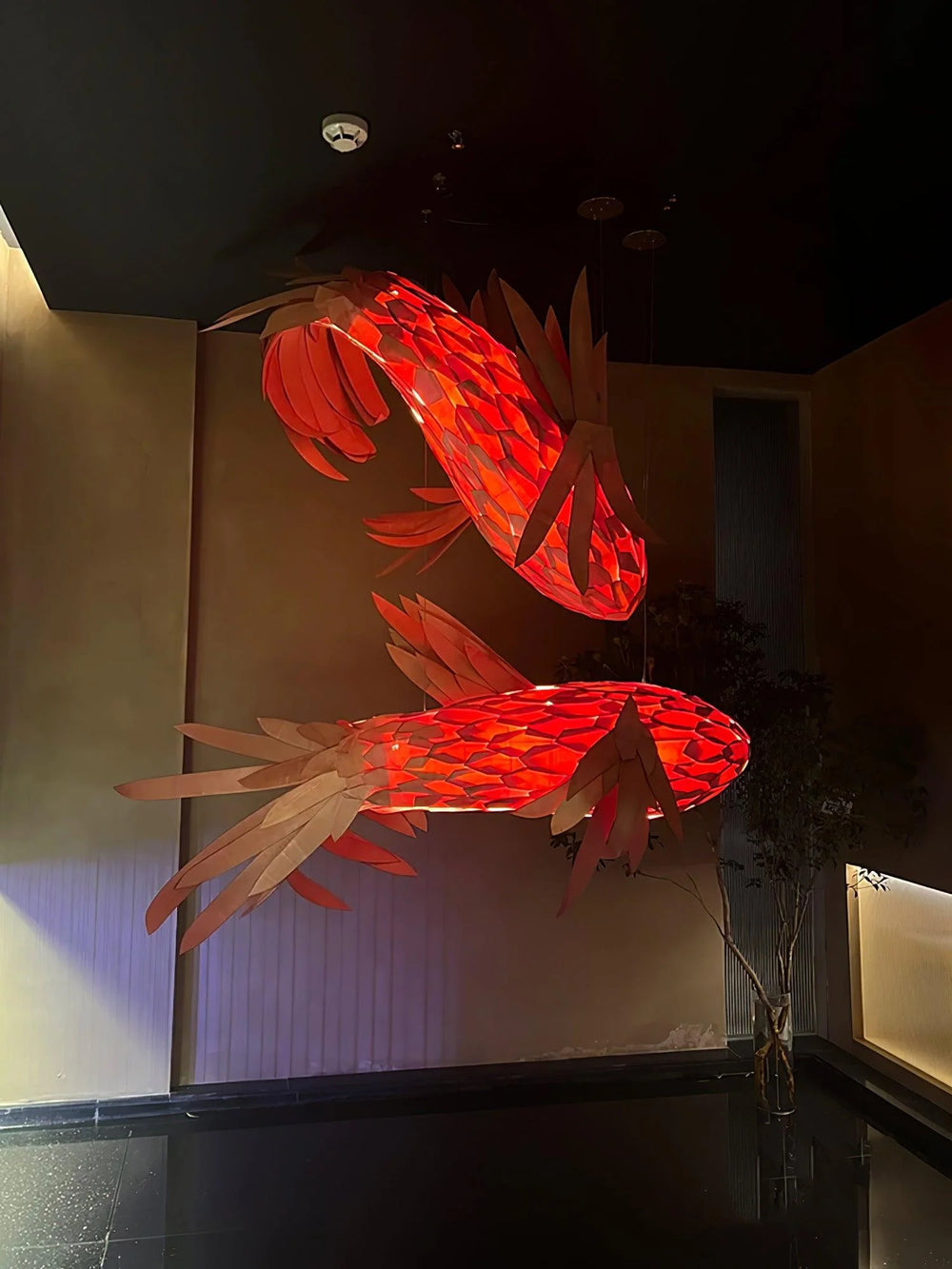 Art Fish Lantern Chandelier 12