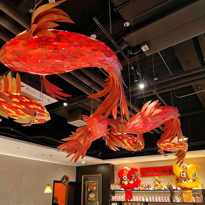 Art Fish Lantern Chandelier 19