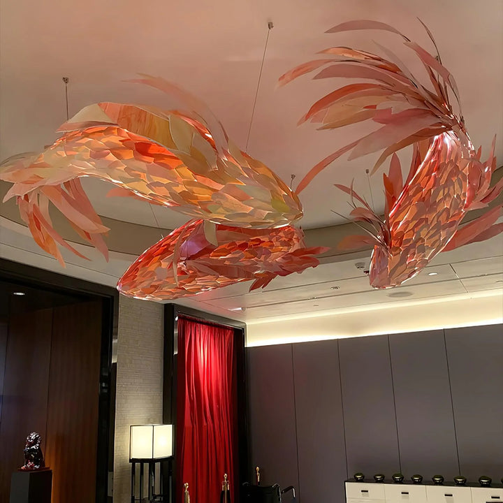 Art Fish Lantern Chandelier 20