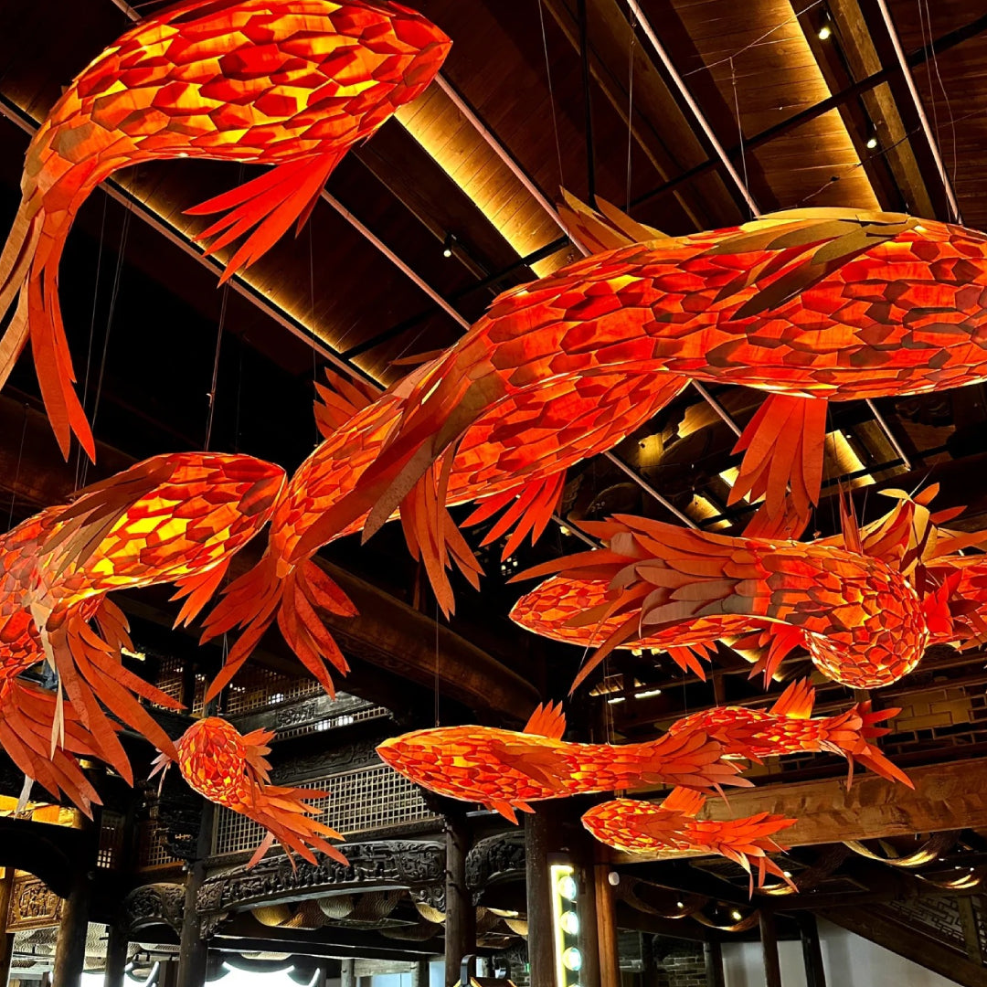 Art Fish Lantern Chandelier 29