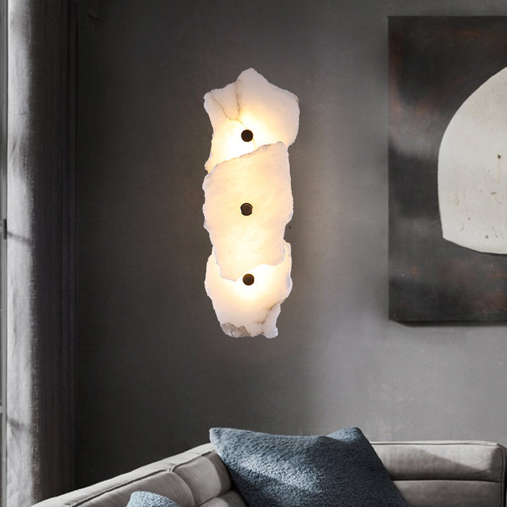 Art Marble Wall Sconce is in the livingroom