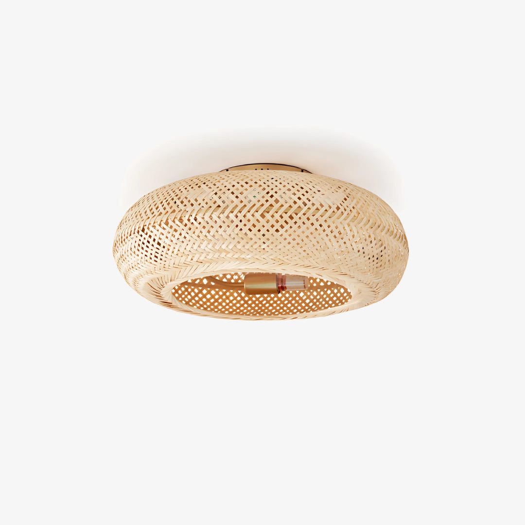 Bamboo Ceiling FanWith Light