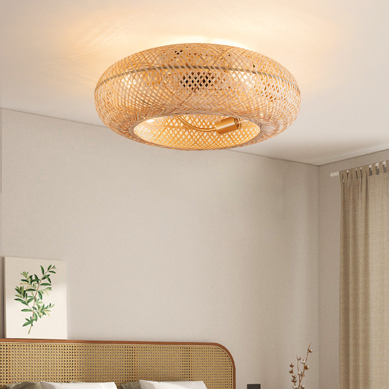 Bamboo Ceiling Fan With Light 7