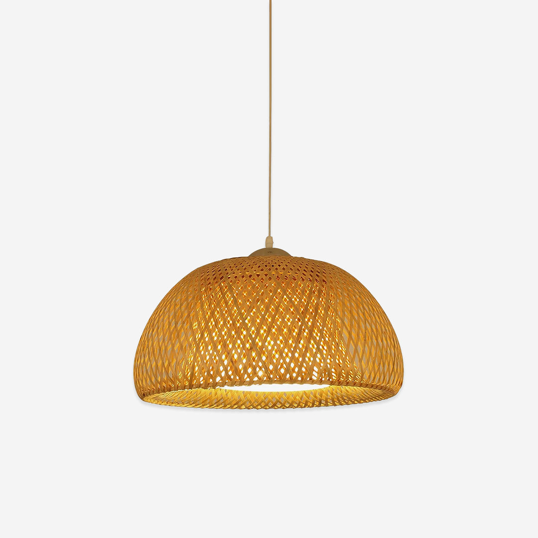 Bamboo basket pendant lamp 12