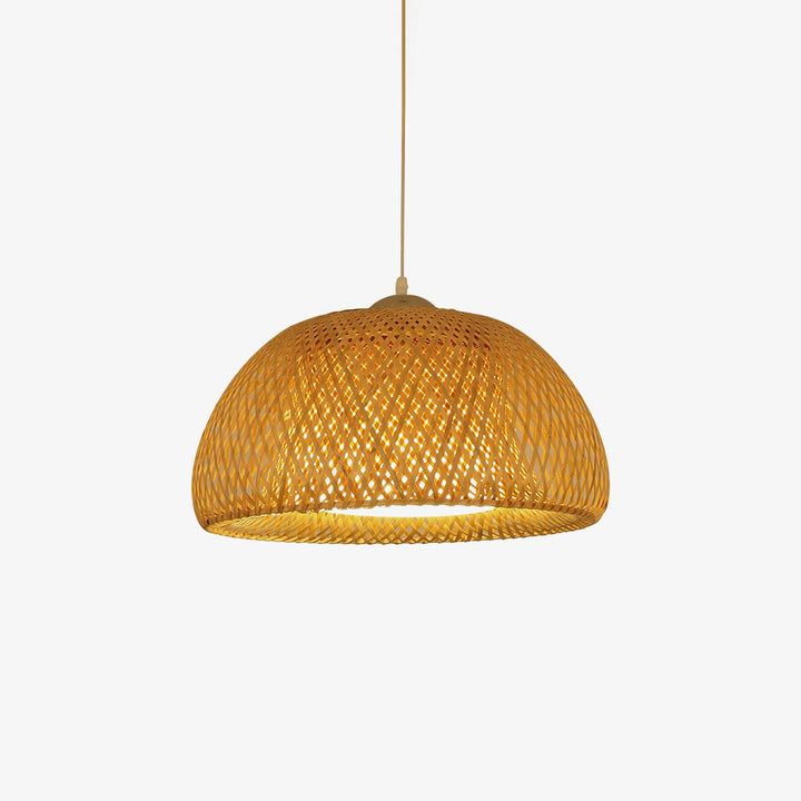 Bamboo basket pendant lamp 14